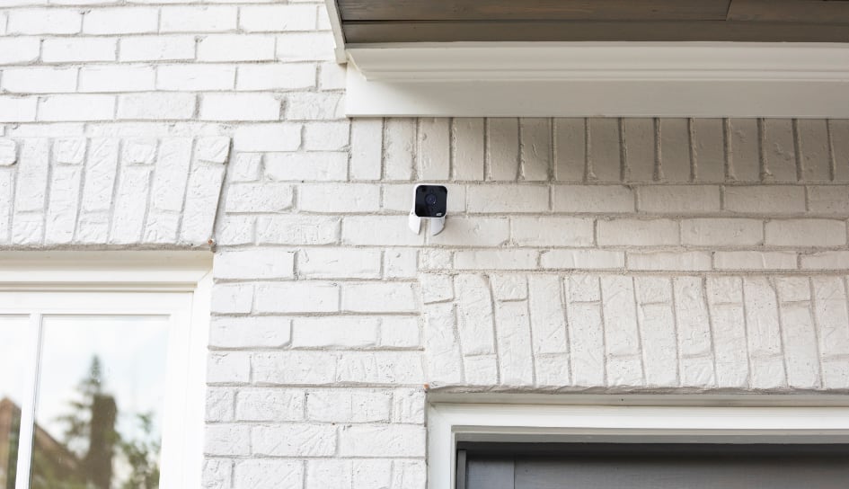 ADT outdoor camera on a Columbus home
